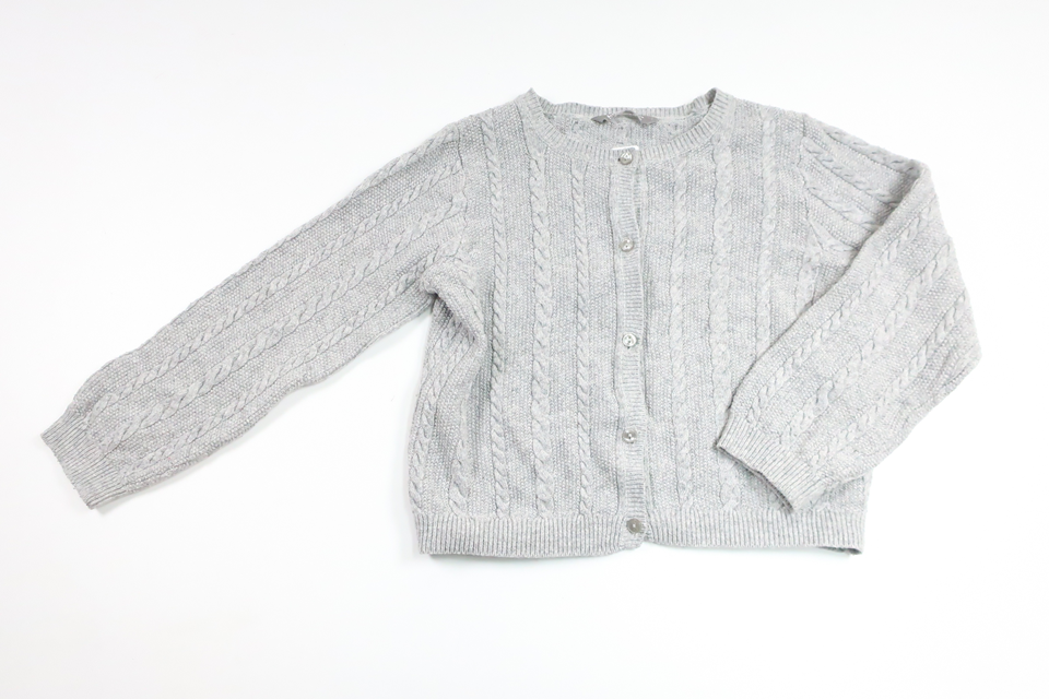 Knitted cardigan from Lindex - Size 110/116 - Grey