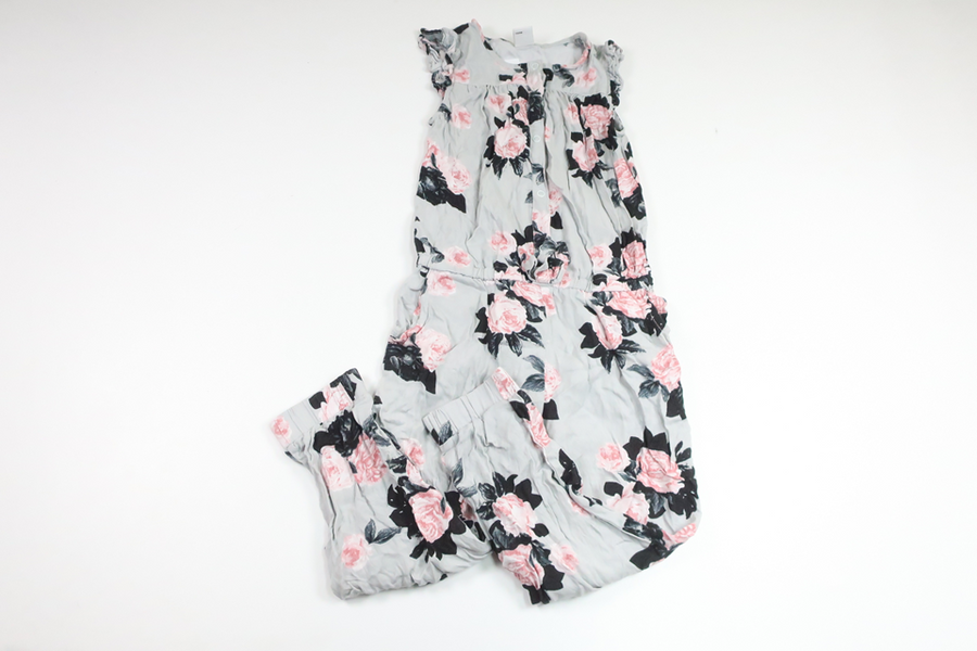 Floral jumpsuit from Lindex - Size 110 - Grey