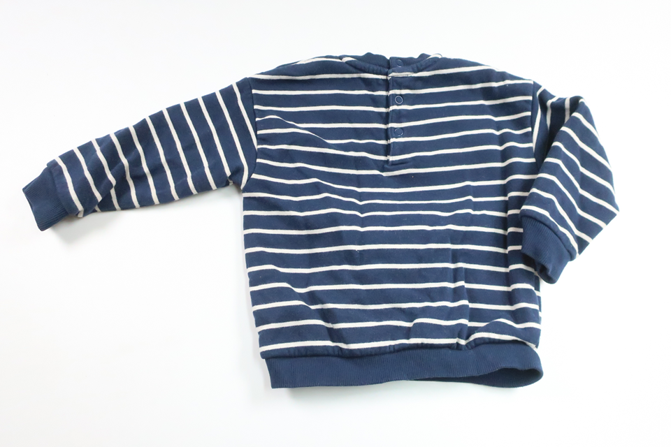 Striped sweatshirt from M&S - Size 80 - Navy blue