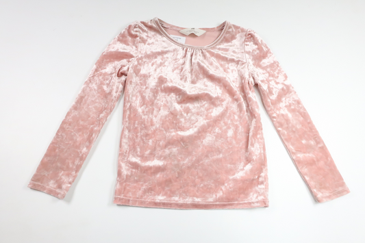 Velour sweater from H&M - Size 110/116 - Pink