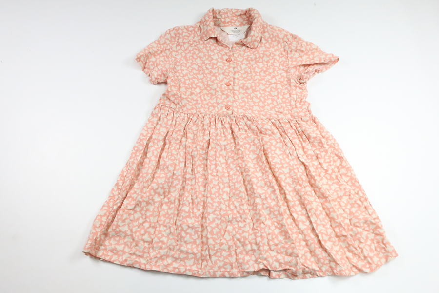 Dress with butterflies from H&M - Size 116 - Pink
