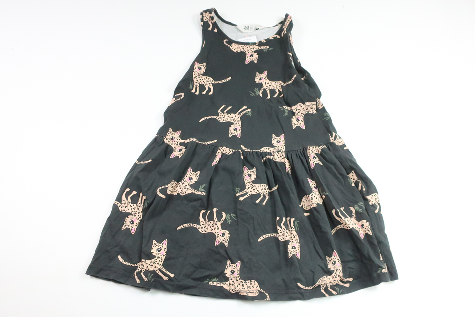 Dress with leopards from H&M - Size 110/116 - Black