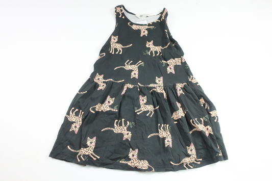 Dress with leopards from H&M - Size 110/116 - Black