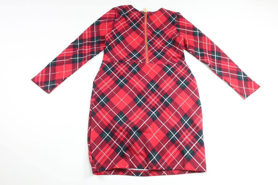 Checked dress from H&M - Size 110/116 - Red