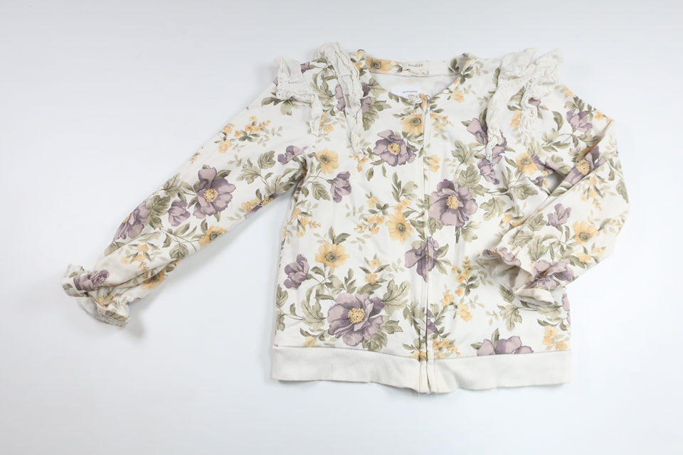 Floral cardigan from Newbie - Size 110/116 - White