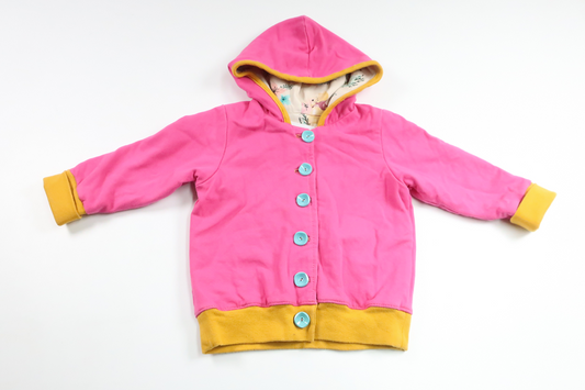 Hooded jacket from Hemsytt - Size 92/98 - Pink