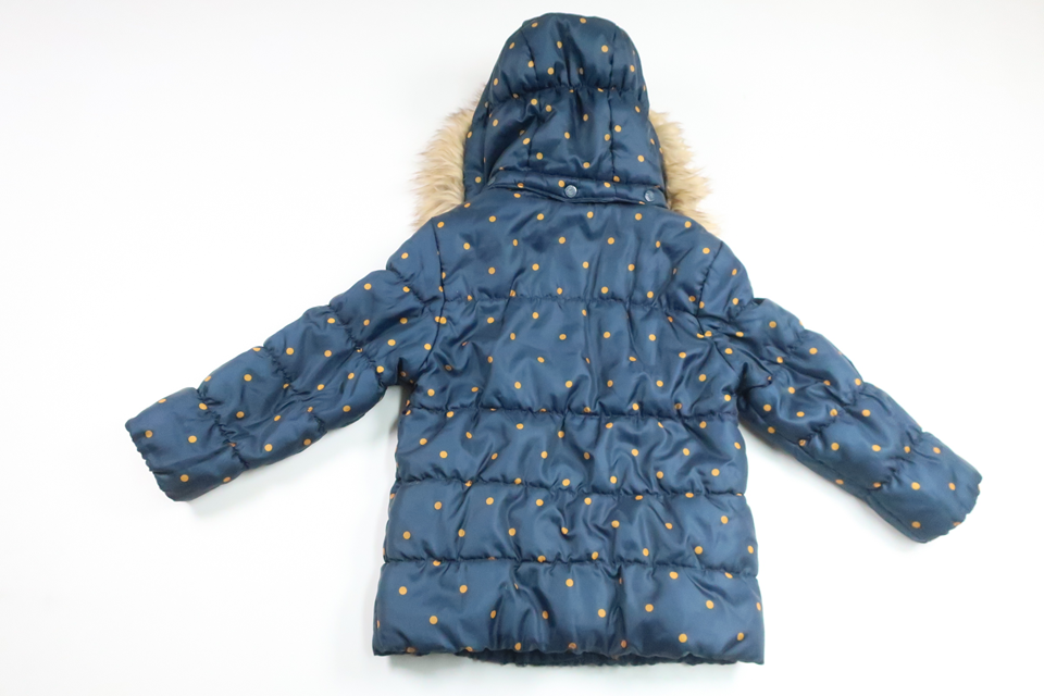 Polka Dot Winter Jacket from Cherokee - Size 98 - Navy Blue