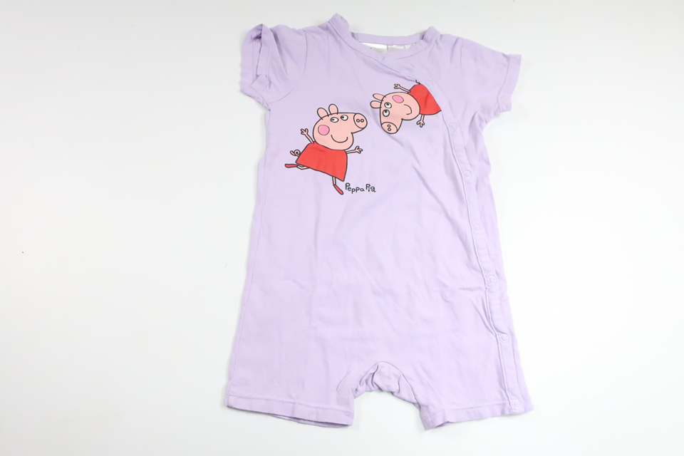 Pajamas with Greta the Pig from H&M - Size 80 - Purple