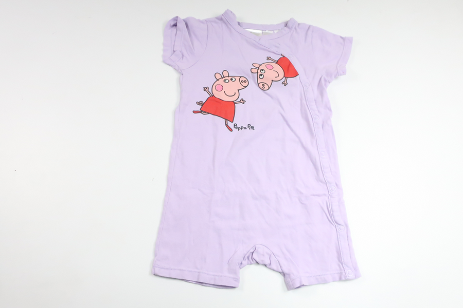 Pajamas with Greta the Pig from H&M - Size 80 - Purple