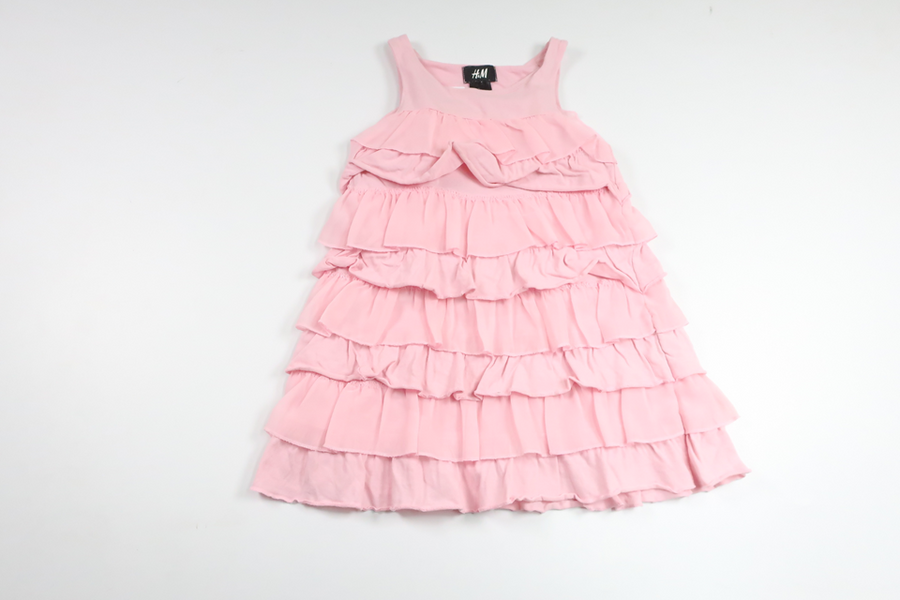 Dress with ruffles from H&M - Size 86/92 - Pink
