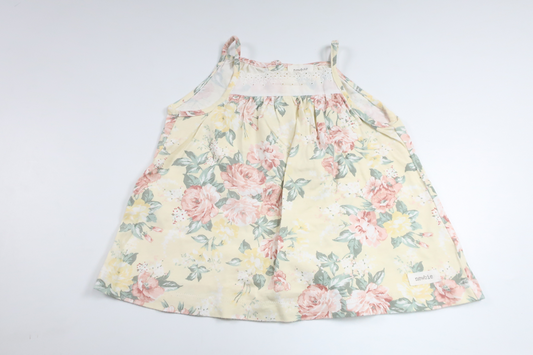 Floral tunic from Newbie - Size 80 - Yellow