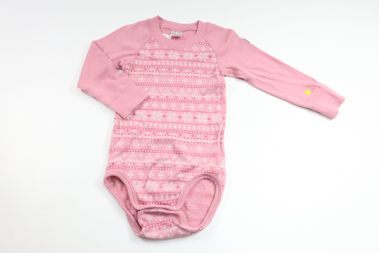 Base layer body in 100% merino wool from Polarn o. Pyret - Size 86/92 - Pink