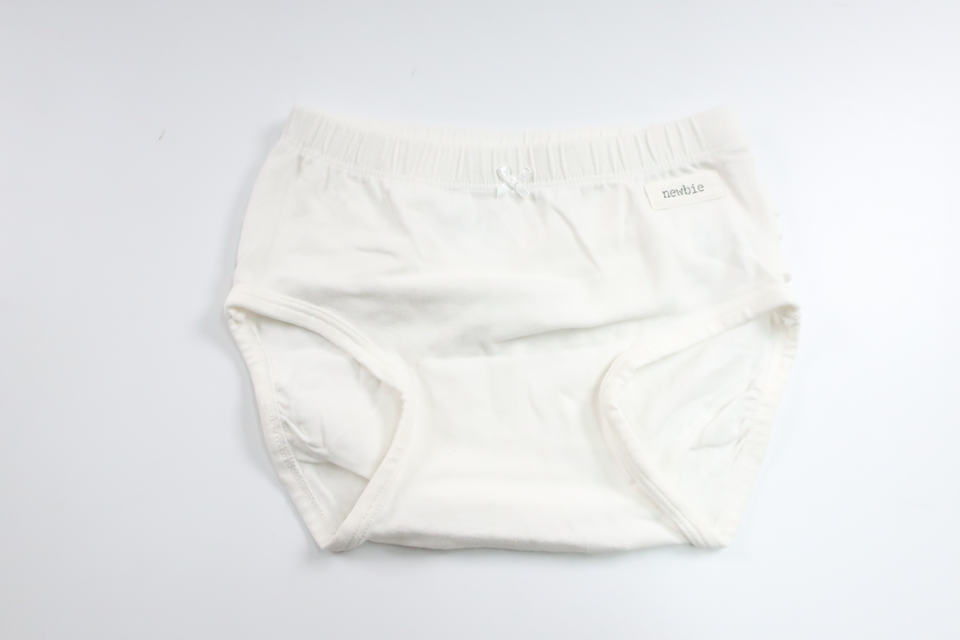 Diaper pink with ruffle from Newbie - Size 74/80 - White