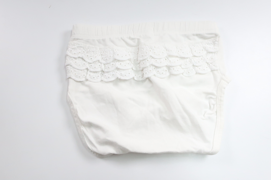 Diaper pink with ruffle from Newbie - Size 74/80 - White