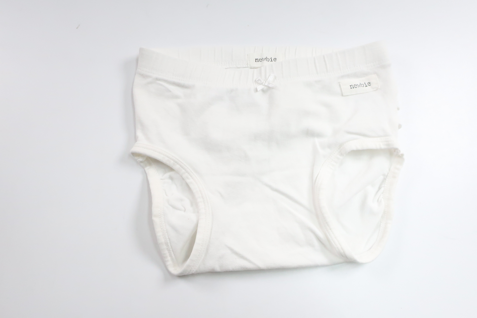 Diaper pink with ruffle from Newbie - Size 74/80 - White