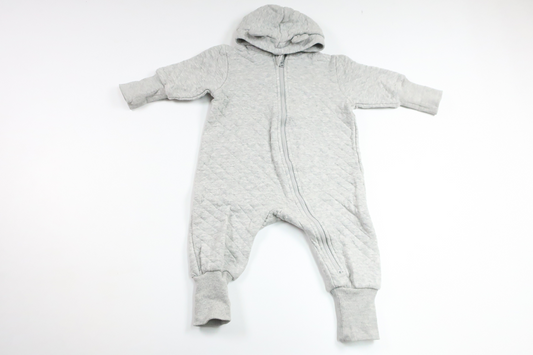 Quilted overalls from My Wear Baby - Size 68 - Grey