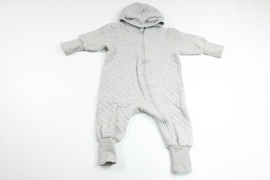 Quilted overalls from My Wear Baby - Size 68 - Grey