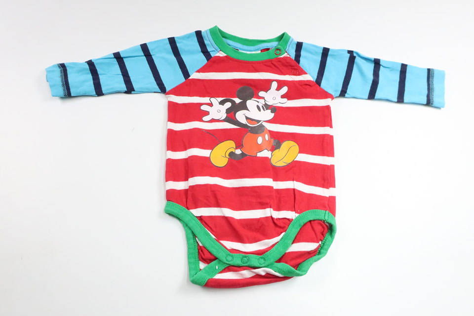 Striped bodysuit with Mickey Mouse from Disney - Size 62 - Multi