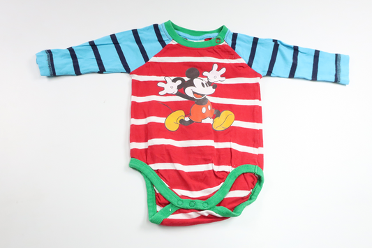Striped bodysuit with Mickey Mouse from Disney - Size 62 - Multi