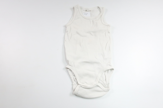 Ribbed linen bodysuit from H&M - Size 80 - White