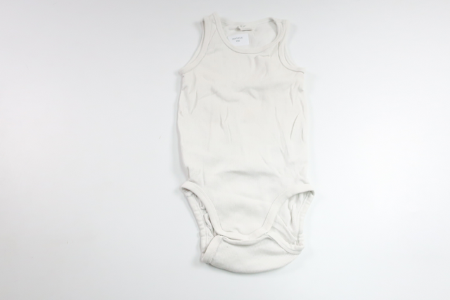 Ribbed linen bodysuit from H&M - Size 80 - White
