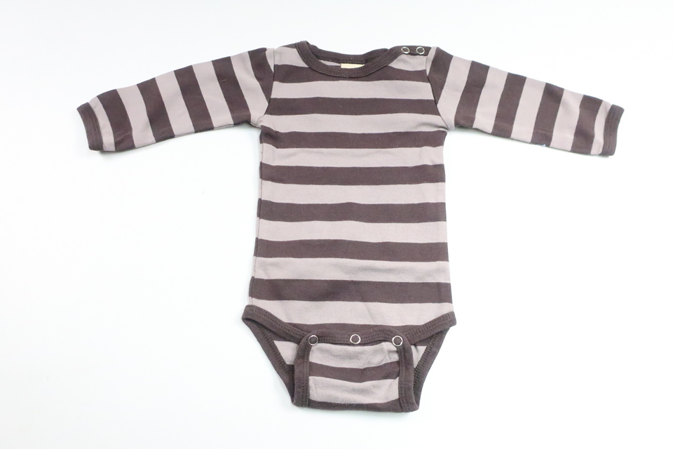 Striped bodysuit from Katvig - Size 62 - Brown