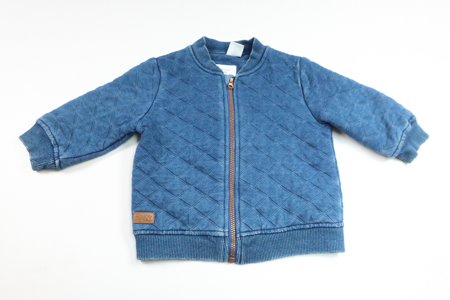 Quilted jacket in fabric from Lindex - Size 74 - Denim