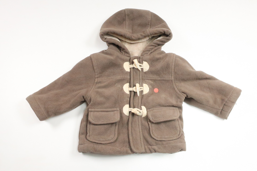 Fleece lined coat from Dunnes - Size 62/68 - Brown