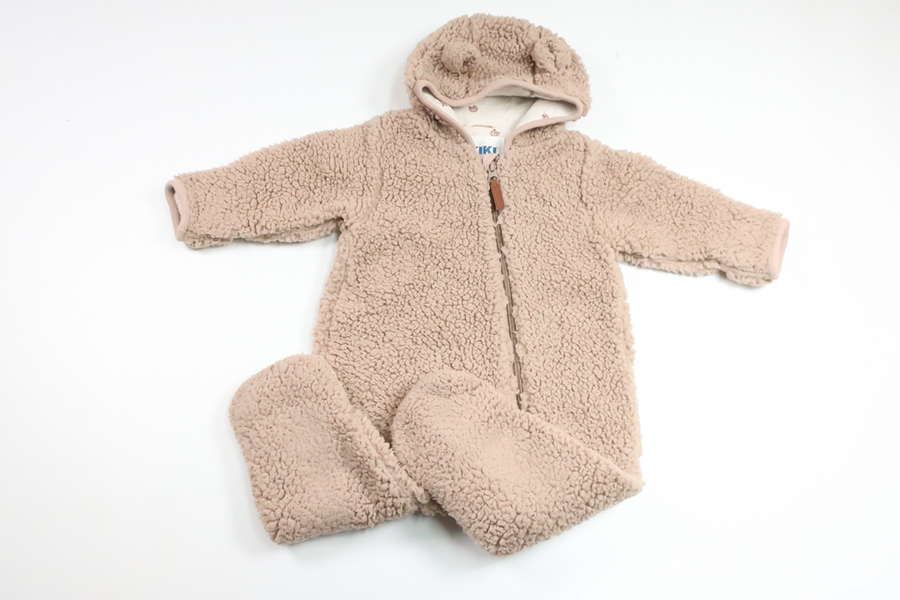 Teddy jumpsuit from Rikiki - Size 74 - Beige