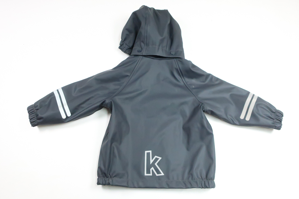 Fleece-lined rain jacket from KAXS - Size 74/80 - Navy blue