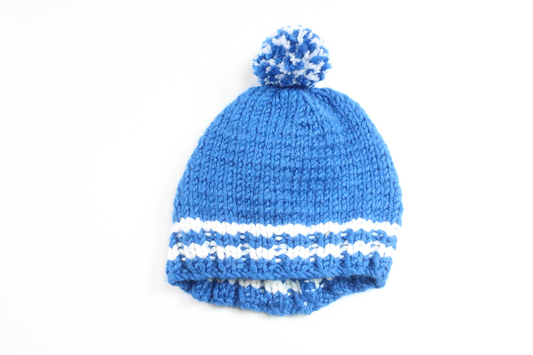 Knitted hat from Hemstickat - Size 56/62 - Blue