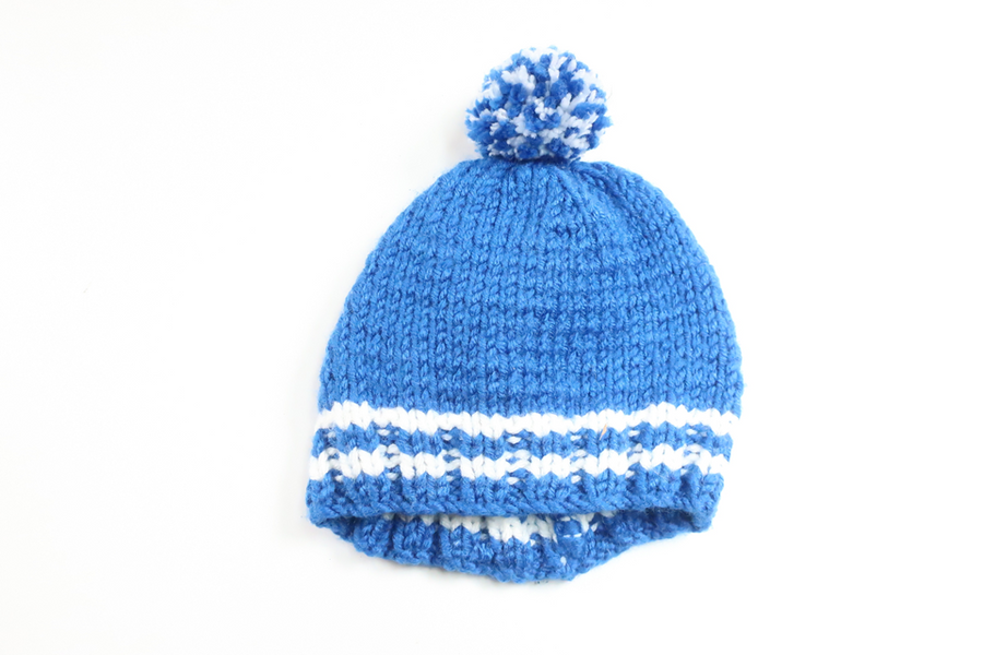 Knitted hat from Hemstickat - Size 56/62 - Blue