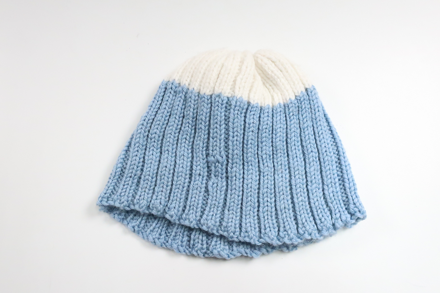 Knitted hat from Hemstickat - Size 56/62 - Blue