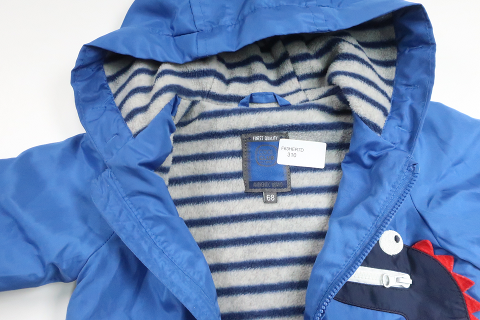 Fleece-lined windbreaker from Cool Club by Smyk - Size 68 - Blue