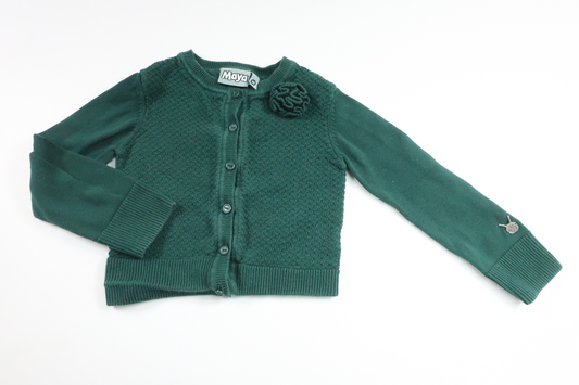 Knitted cardigan from Maya - Size 98 - Green