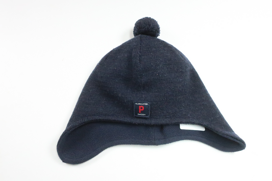 Wool blend hat from Polarn o. Pyret - Size 48/50 - Navy blue