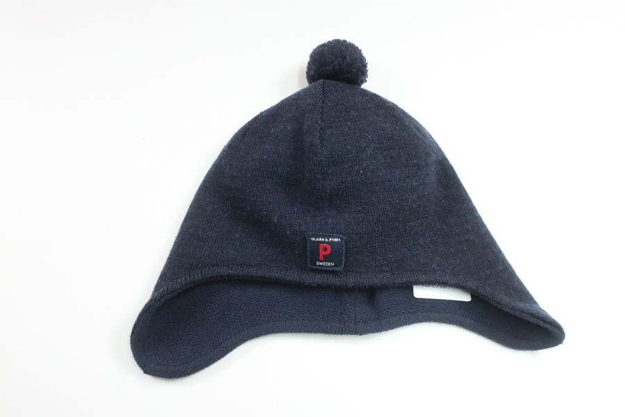 Wool blend hat from Polarn o. Pyret - Size 48/50 - Navy blue