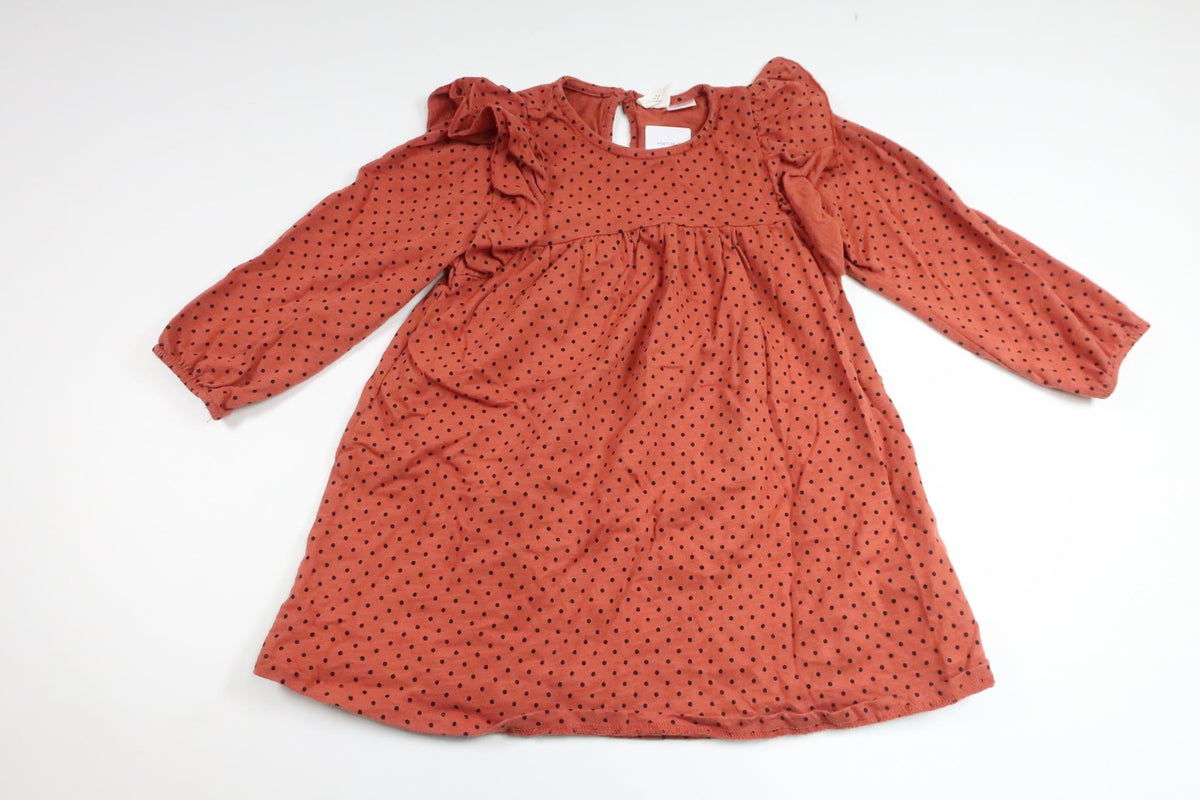 Polka dot dress from Zara - Size 104 - Orange