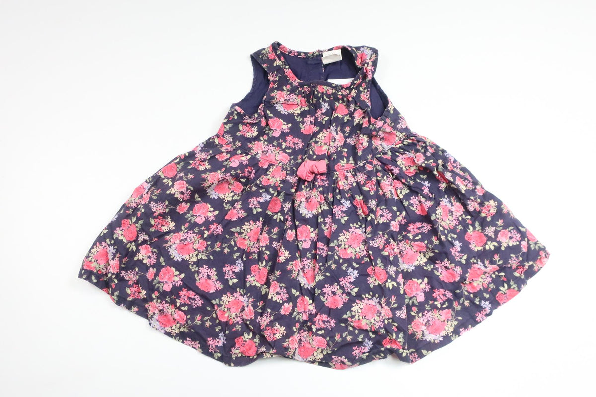Floral dress from H&M - Size 68 - Blue