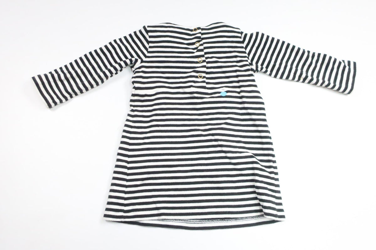 Striped dress from H&M - Size 74 - Black