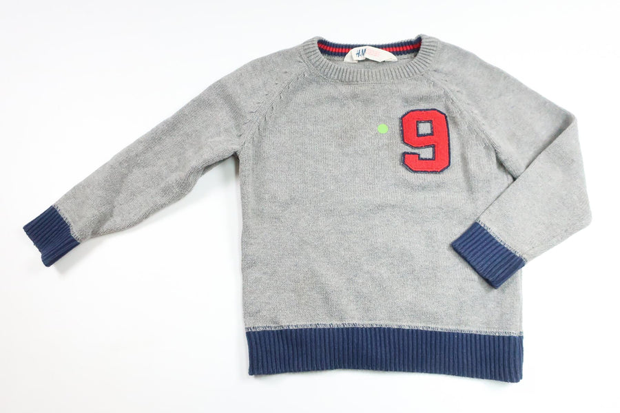 Knitted sweater from H&M - Size 98/104 - Gray