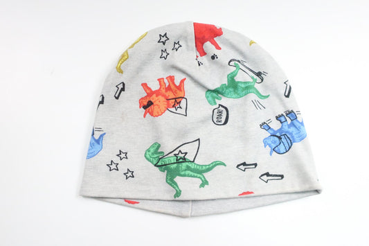 Hat with dinosaurs from H&M - Size 110/128 - Grey