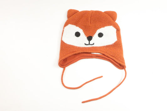 Fleece-lined hat "Fox" from Lindex - Size 42/44 - Orange