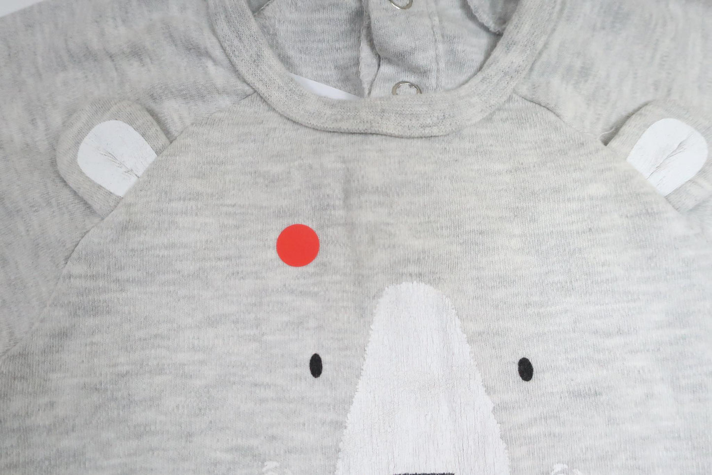 Pyjamas with teddy bear from Pytteliten - Size 74 - Grey
