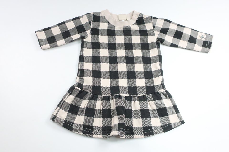 Checked dress from SRNHLT - Size 68 - Black