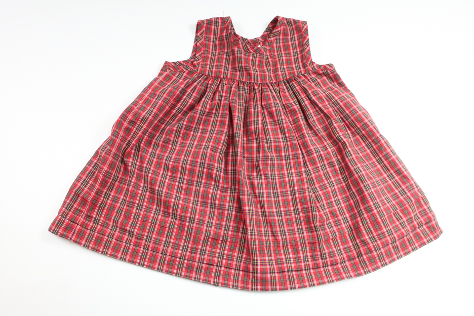Checkered dress from Hemsytt - Size 74 - Red