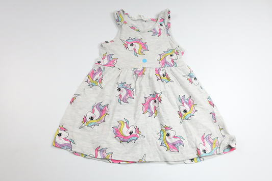 Dress with unicorns from H&M - Size 92 - Grey