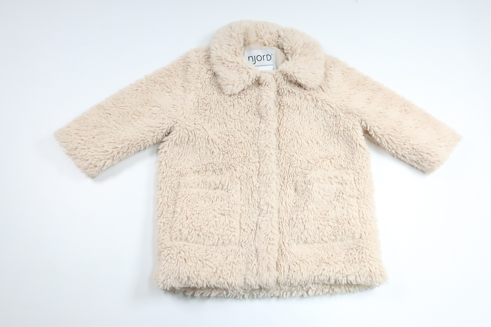 Teddy jacket from Njord - Size 86/92 - Beige