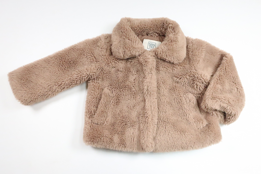 Faux fur jacket from SRNHLT - Size 92 - Beige
