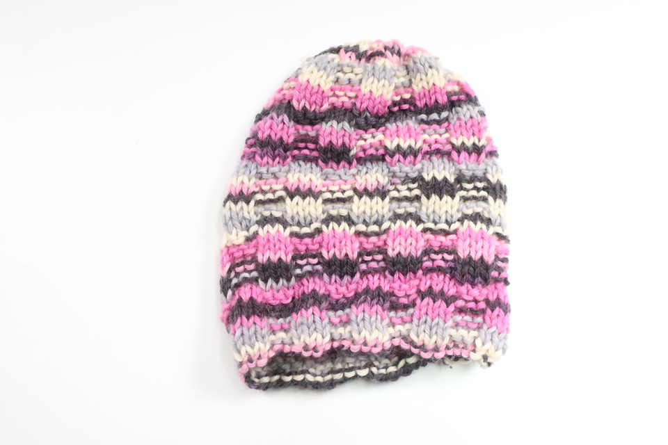 Knitted hat from Hemstickad - Size 86/92 - Pink